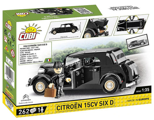 Citroen 15CV SIX D mit 262 Klemmbausteinen