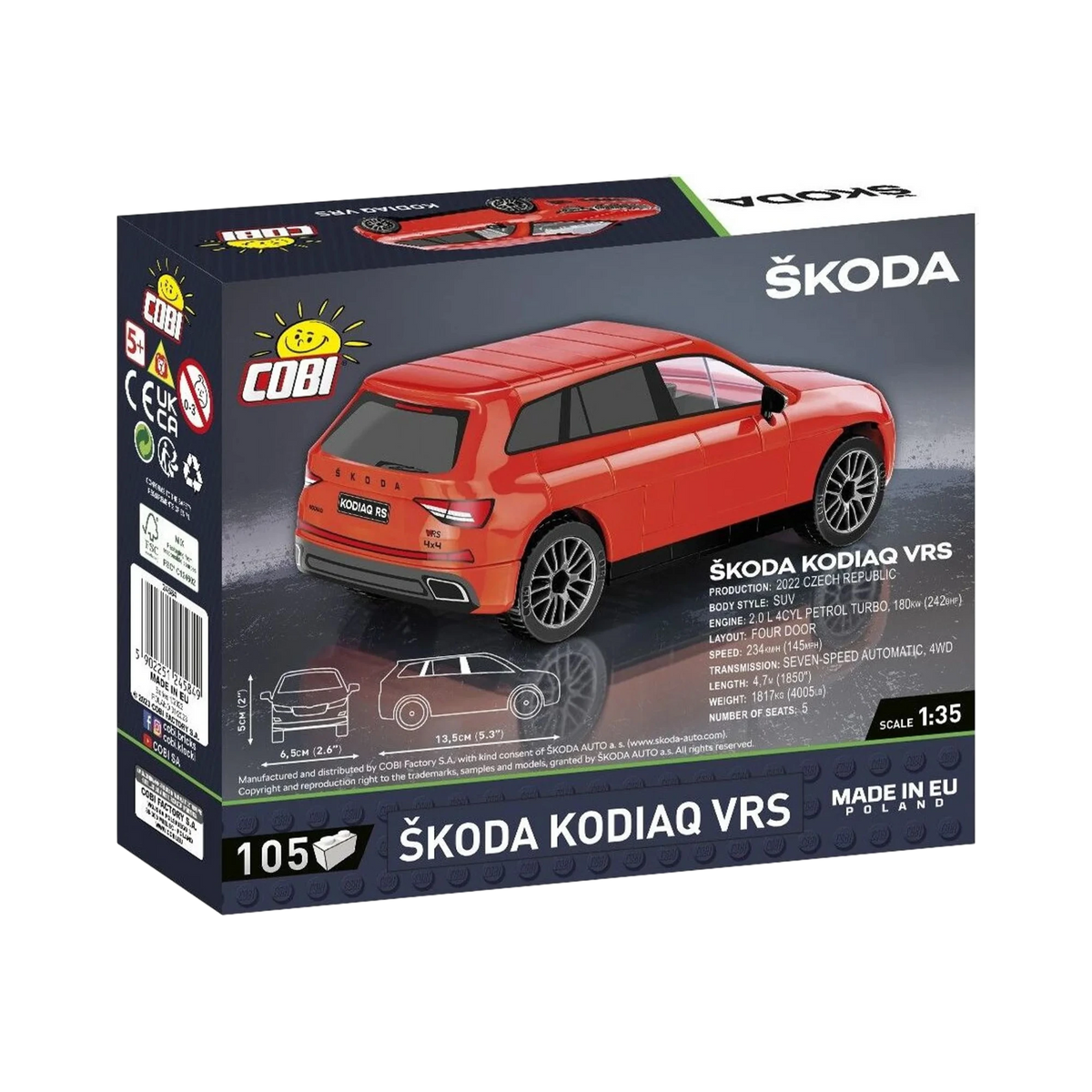 Skoda Kodiaq VRS mit 105 Klemmbausteinen