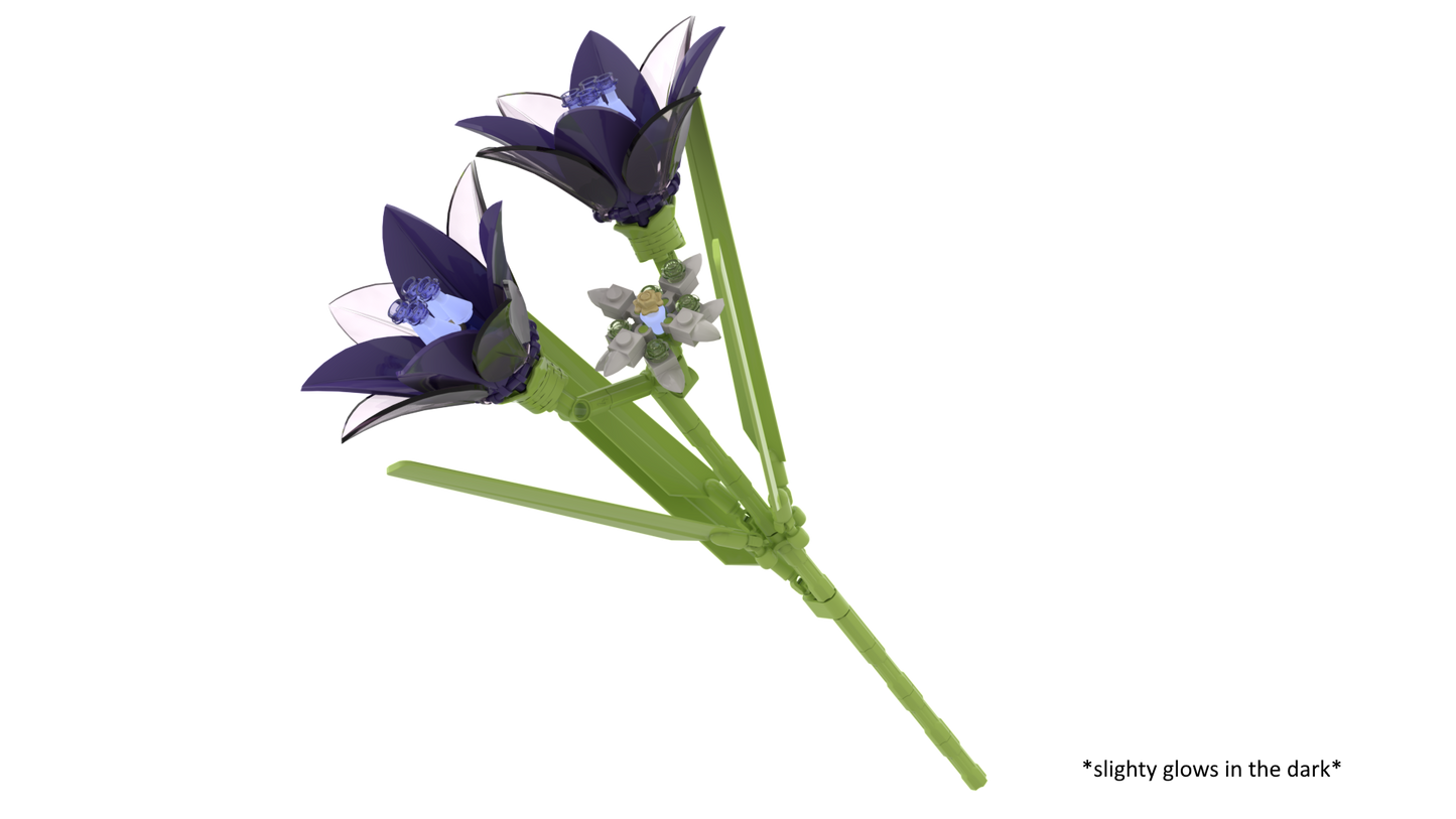 Schwarzer Lotus – Klemmbaustein-Blume • Jetzt exklusiv vorbestellen