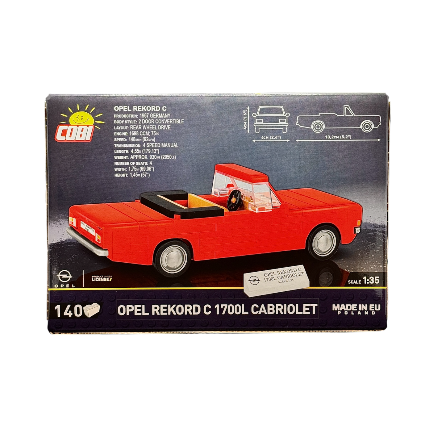 COBI Opel Rekord C 1700L Cabriolet