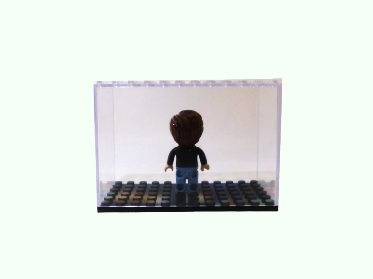 Acrylglas Vitrine (9,5 x 4,7 x 6,5 cm) für Minifiguren - Reptim