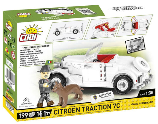Citroen Traction 7C mit 199 Klemmbausteinen