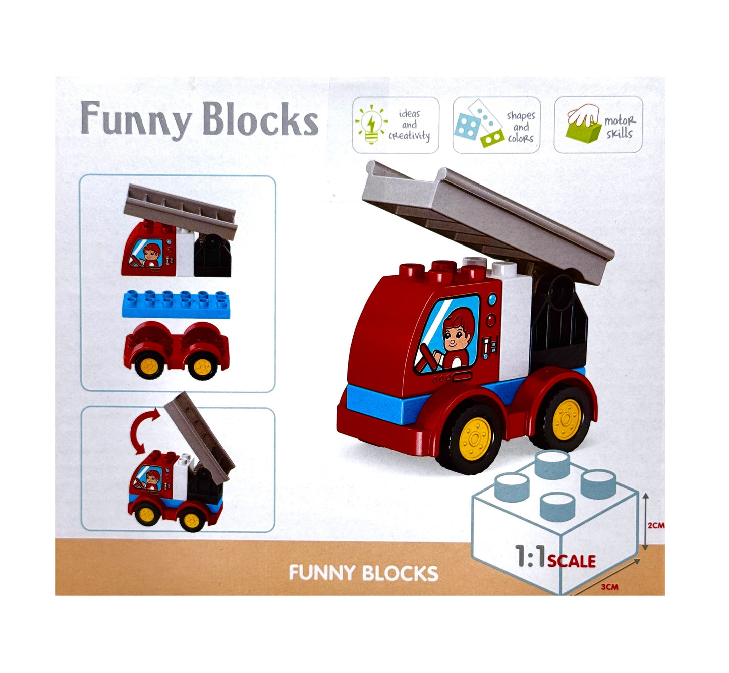 Funny Blocks Baustellen- und Rettungsfahrzeuge - Reptim