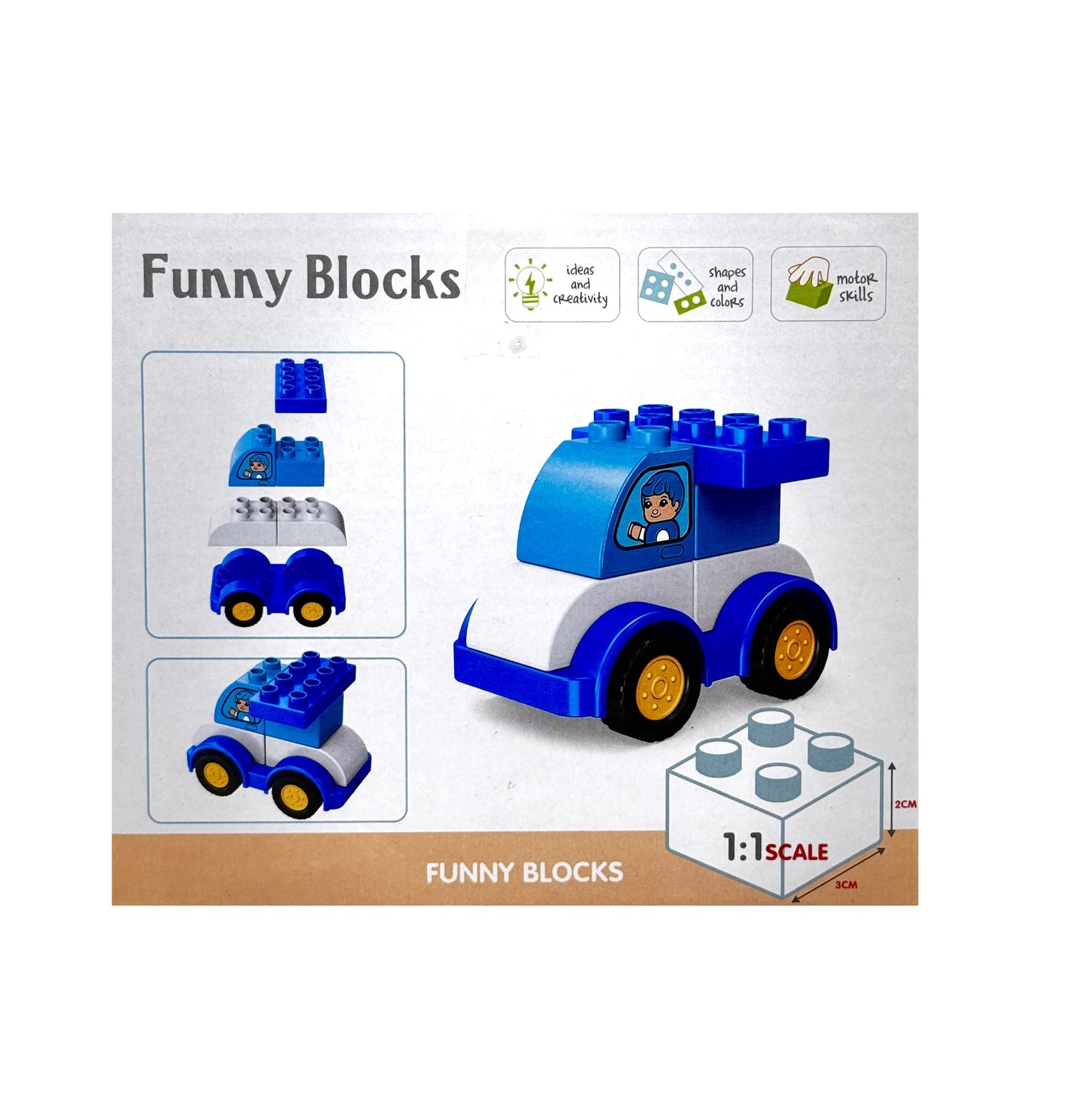 Funny Blocks Baustellen- und Rettungsfahrzeuge - Reptim