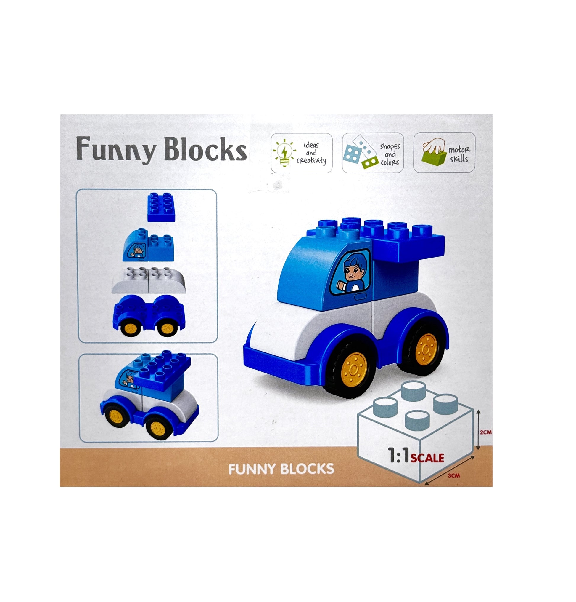 Funny Blocks Baustellen- und Rettungsfahrzeuge - Reptim