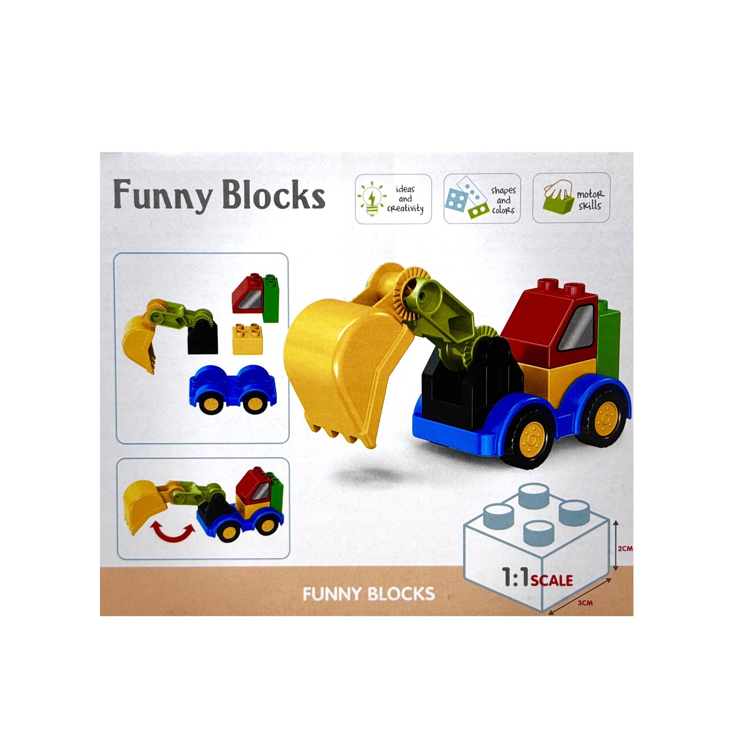 Funny Blocks Baustellen- und Rettungsfahrzeuge - Reptim