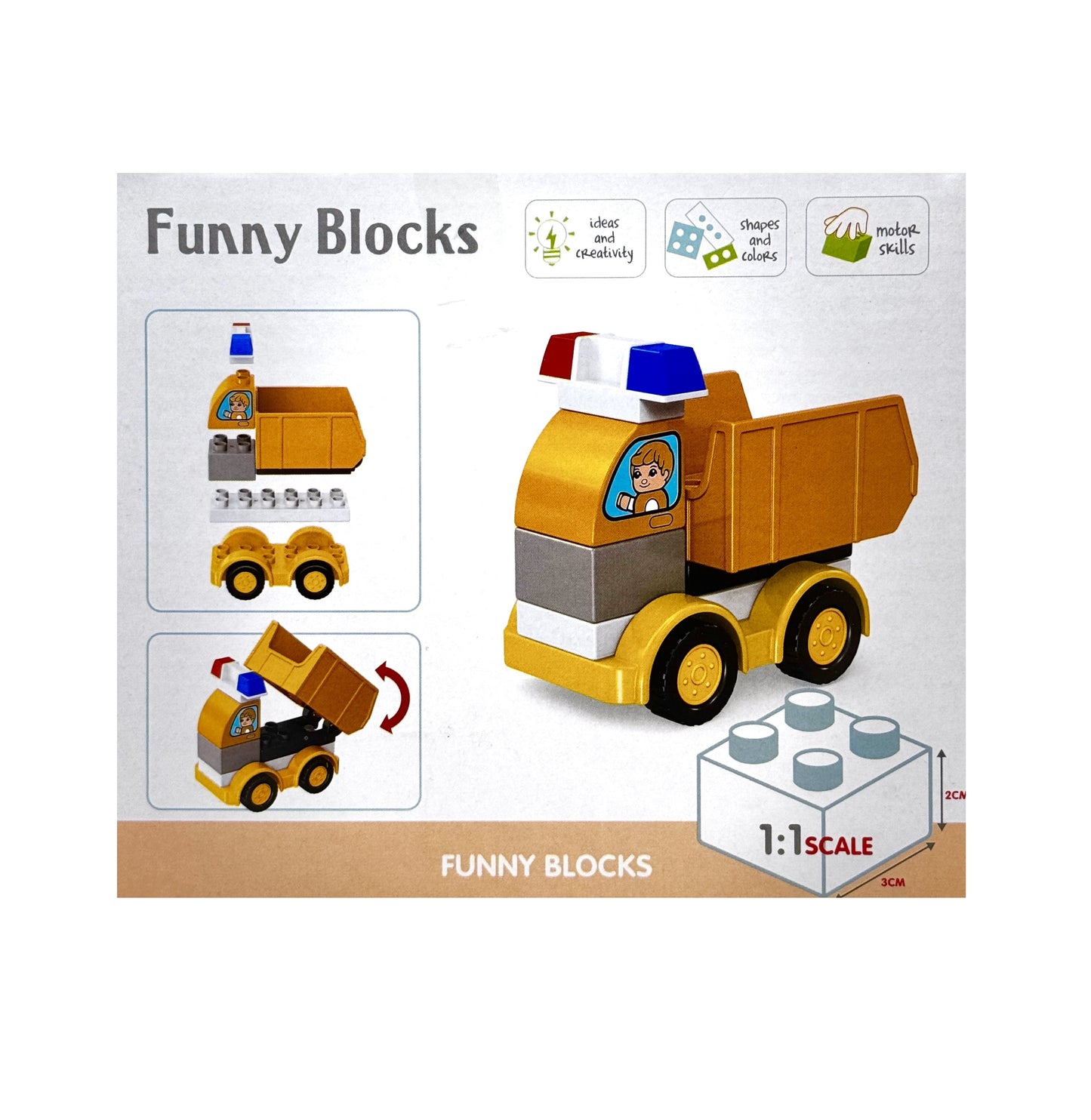 Funny Blocks Baustellen- und Rettungsfahrzeuge - Reptim