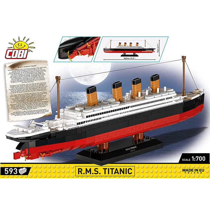 Titanic R.M.S Cobi 593 Klemmbausteine