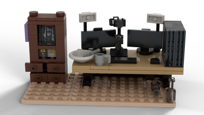 Zeo's Streaming Setup | Detailreiches Klemmbaustein Set für Gamer & Creator