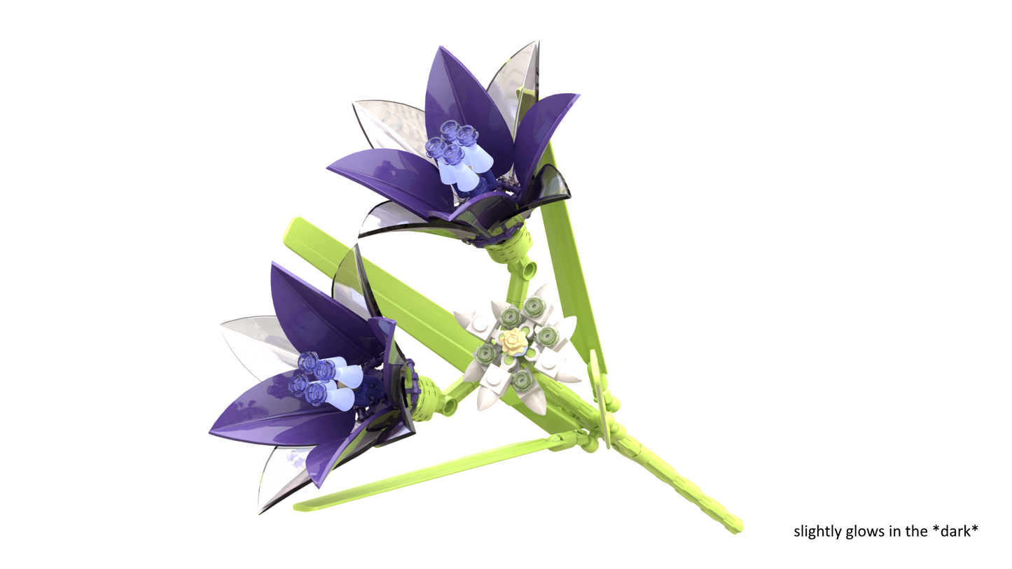 Schwarzer Lotus – Klemmbaustein-Blume • Jetzt exklusiv vorbestellen