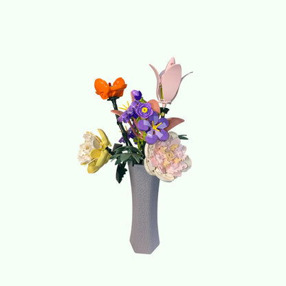 Klemmbaustein Blumenstrauß „Eleganter Floraler Mix" | Set 11120