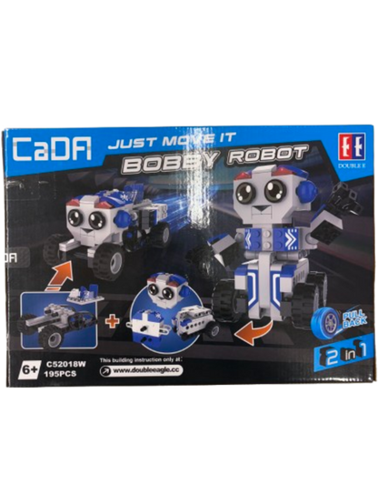 CaDA Bobby Roboter 2 in 1 Pull Back