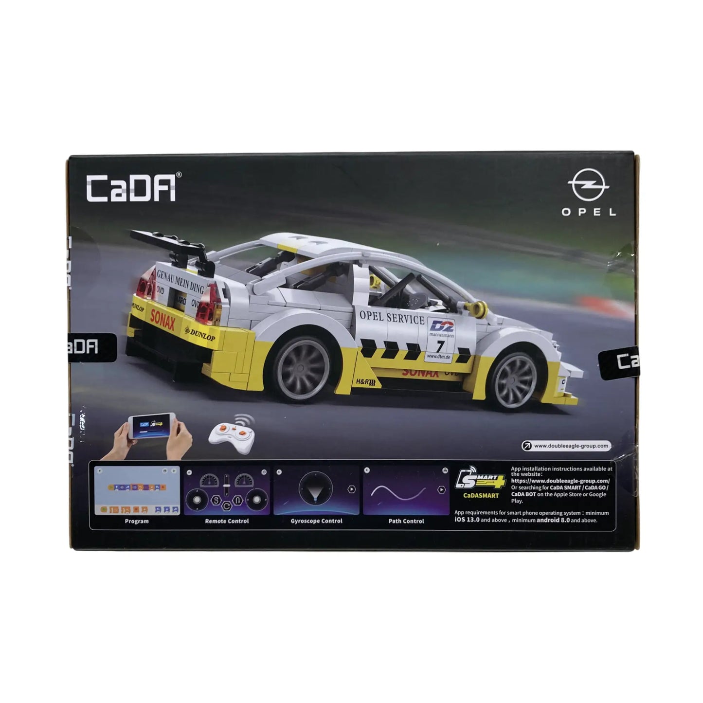 Opel Astra V8 Coupe mit 330 Klemmbausteinen und Fernsteuerung