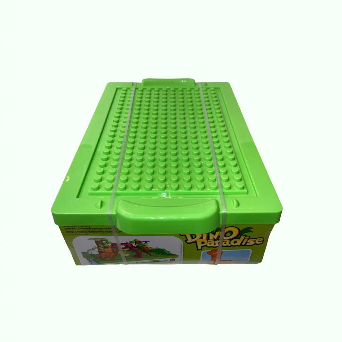 Dino Paradise Bausteine-Set | 40-teiliges Dinosaurier-Spielzeug mit Noppen-Aufbewahrungsbox