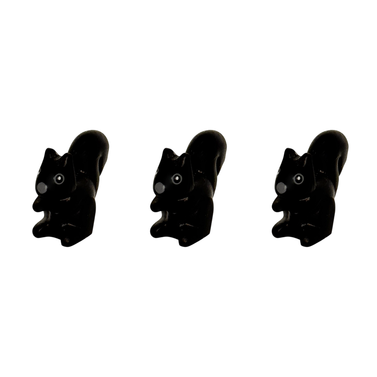 Eichhörnchen in Schwarz in Miniaturform