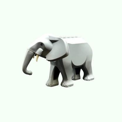 Kleiner grauer Elefant aus Klemmbausteinen