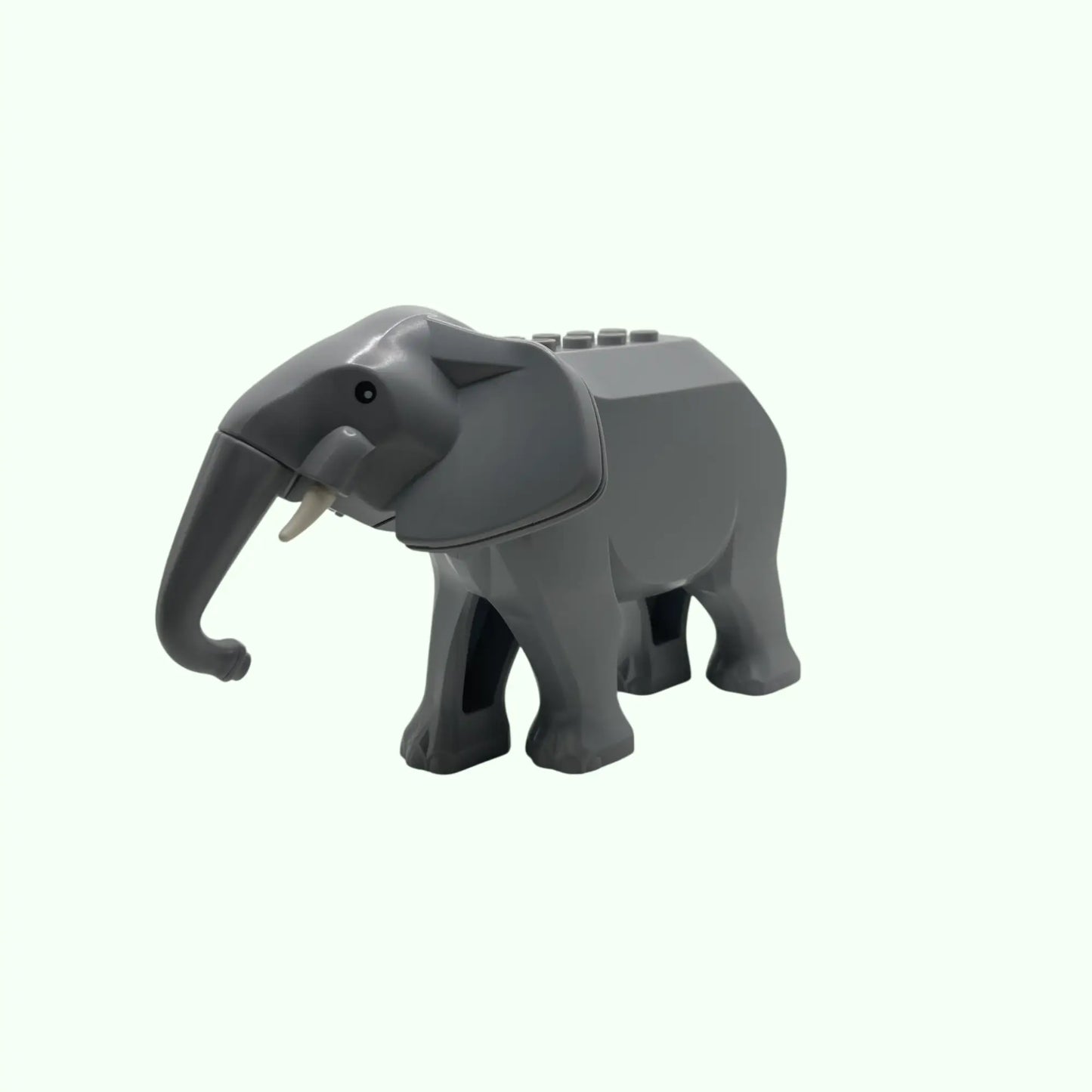 Kleiner grauer Elefant aus Klemmbausteinen
