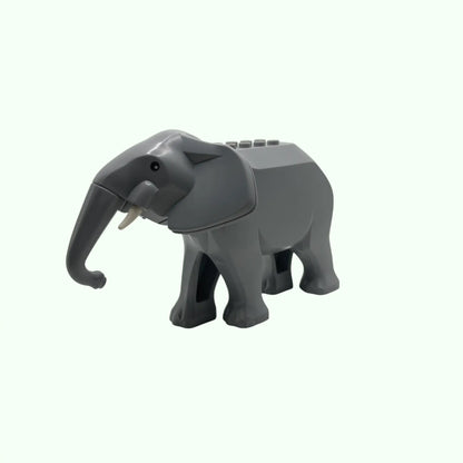 Kleiner grauer Elefant aus Klemmbausteinen