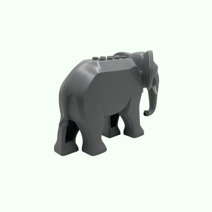 Kleiner grauer Elefant aus Klemmbausteinen