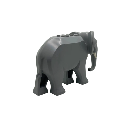 Kleiner grauer Elefant aus Klemmbausteinen
