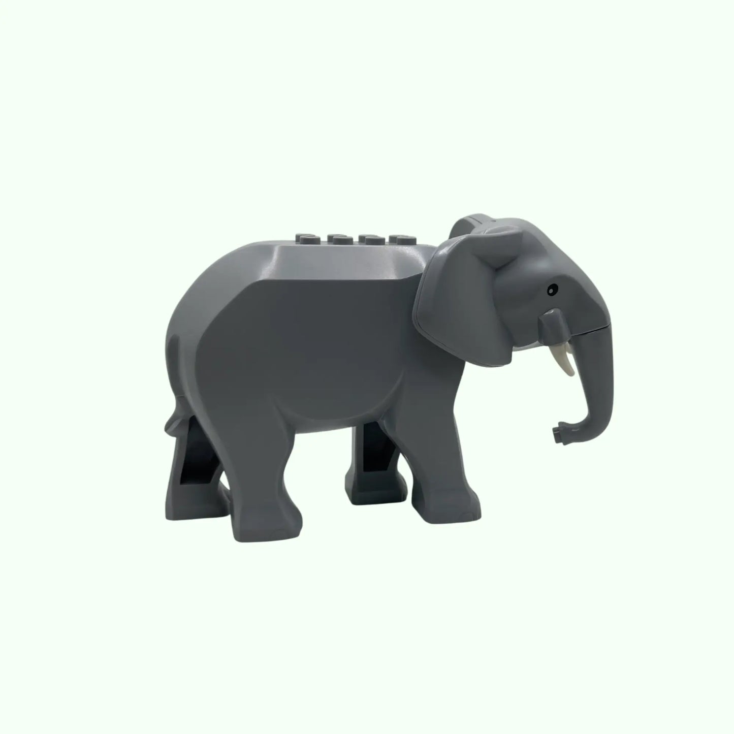 Kleiner grauer Elefant aus Klemmbausteinen
