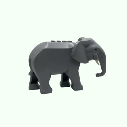 Kleiner grauer Elefant aus Klemmbausteinen