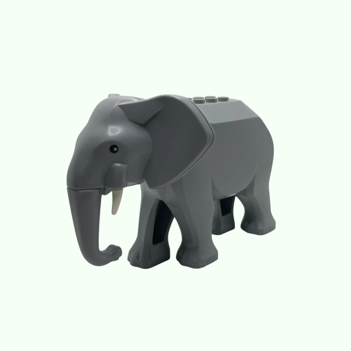 Kleiner grauer Elefant aus Klemmbausteinen