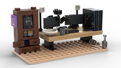 Zeo's Streaming Setup | Detailreiches Klemmbaustein Set für Gamer & Creator