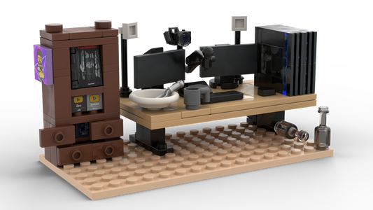 Zeo's Streaming Setup | Detailreiches Klemmbaustein Set für Gamer & Creator