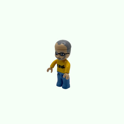 Olli- Minifigur aus Klemmbausteinen