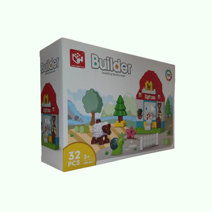 Big Blocks Farm mit Tieren in klein