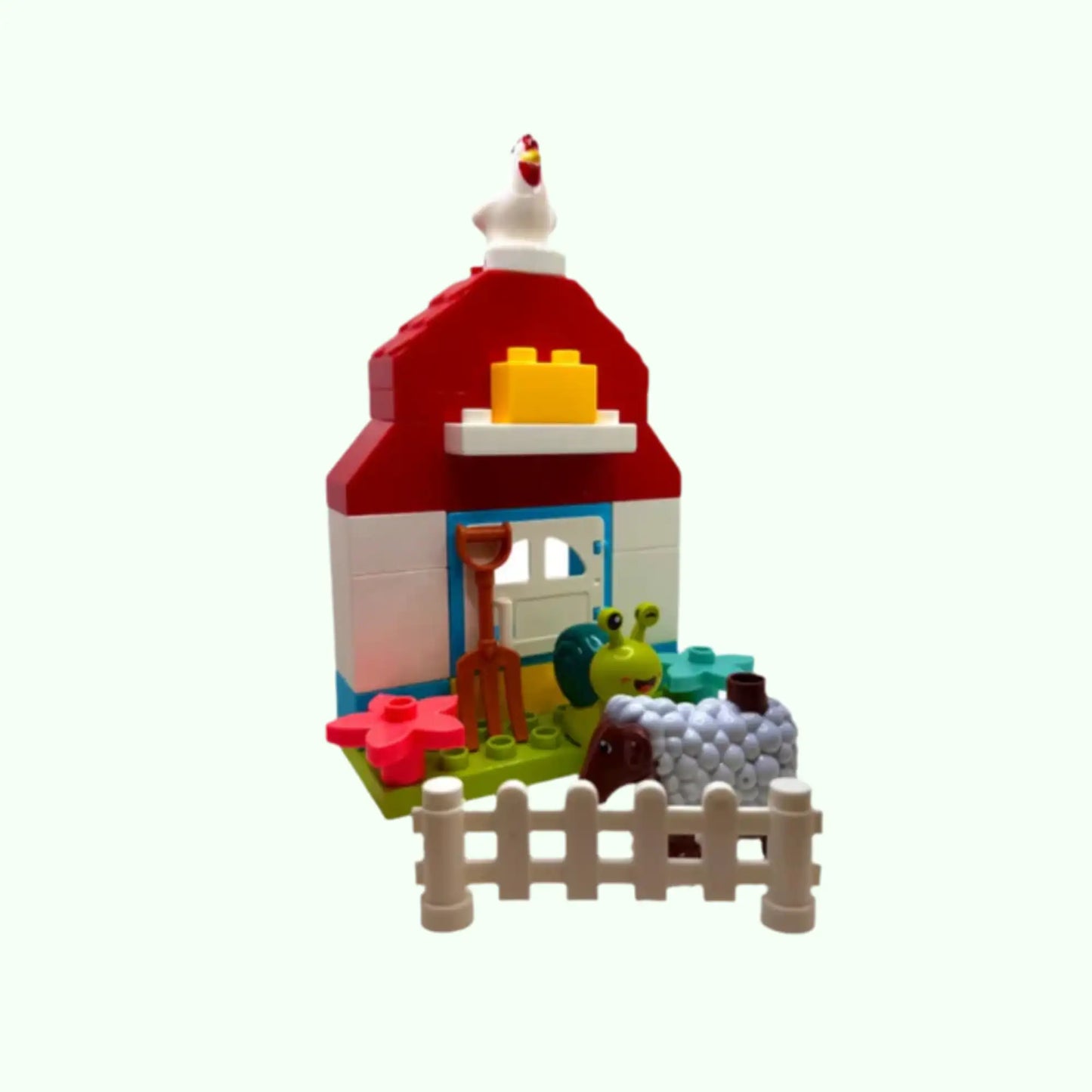 Big Blocks Farm mit Tieren in klein