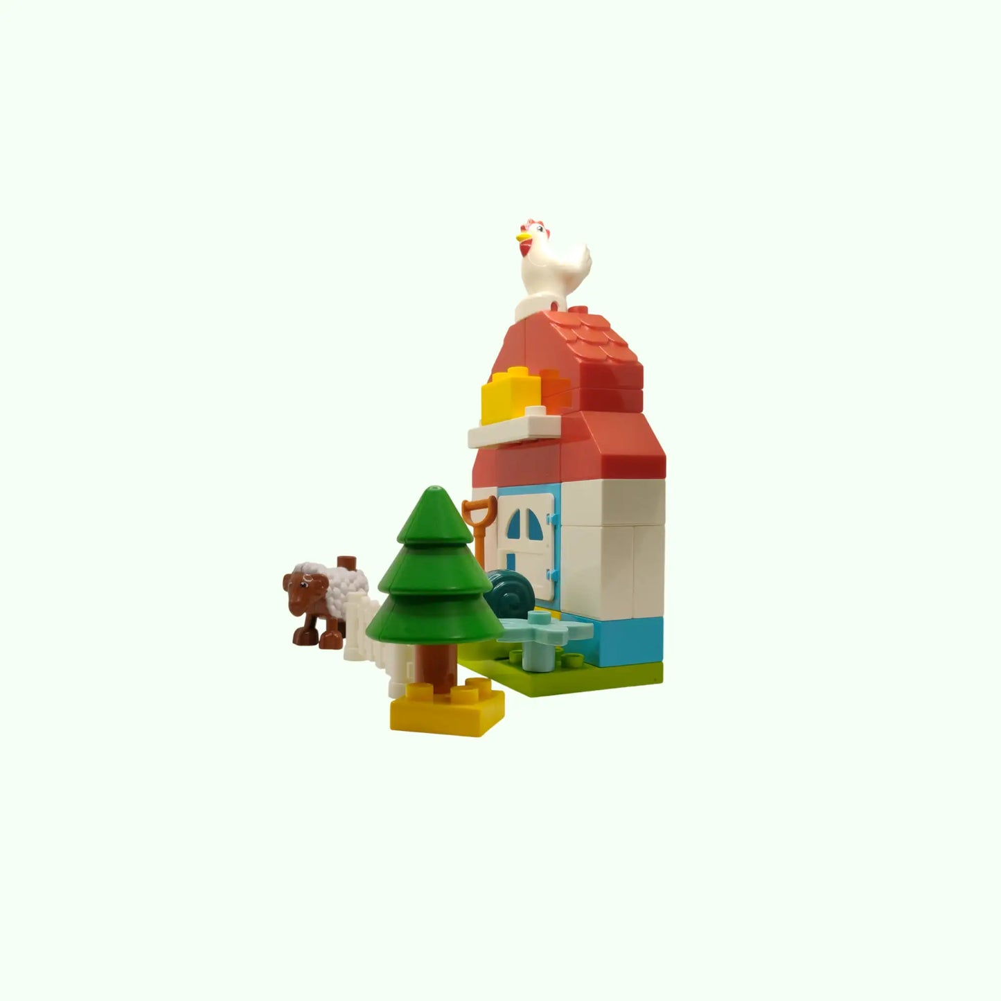 Big Blocks Farm mit Tieren in klein