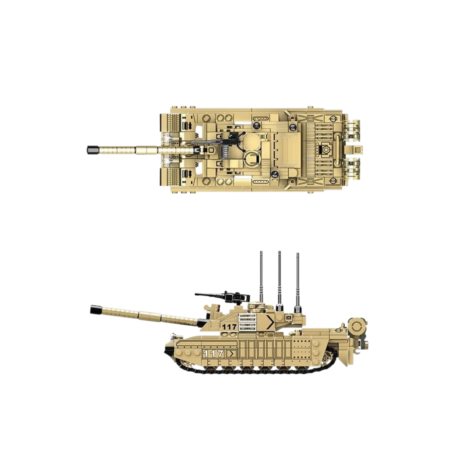 Klemmbausteine Militärfahrzeuge Challenger II Main Battle Tank