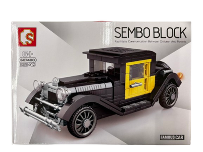 Sembo Block Oldtimer Schwarz / Gelb