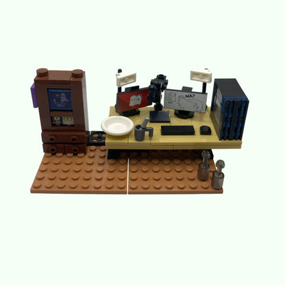 Zeo's Streaming Setup | Detailreiches Klemmbaustein Set für Gamer & Creator