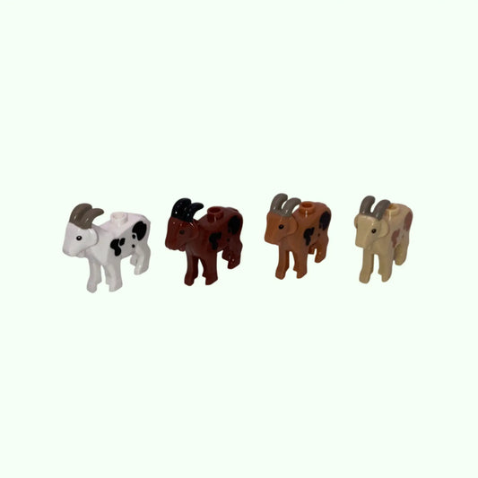 Ziege in Miniaturform und in verschiedenen Farben
