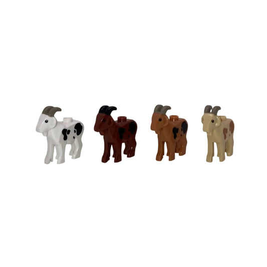 Ziege in Miniaturform und in verschiedenen Farben