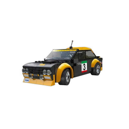 Fiat Abarth 131 mit 216 Klemmbausteinen und Fernsteuerung